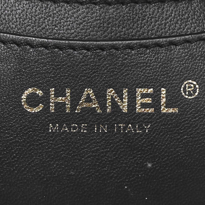 Chanel Lambskin Resin Elegant Chain Vanity Case Black 6 of 10