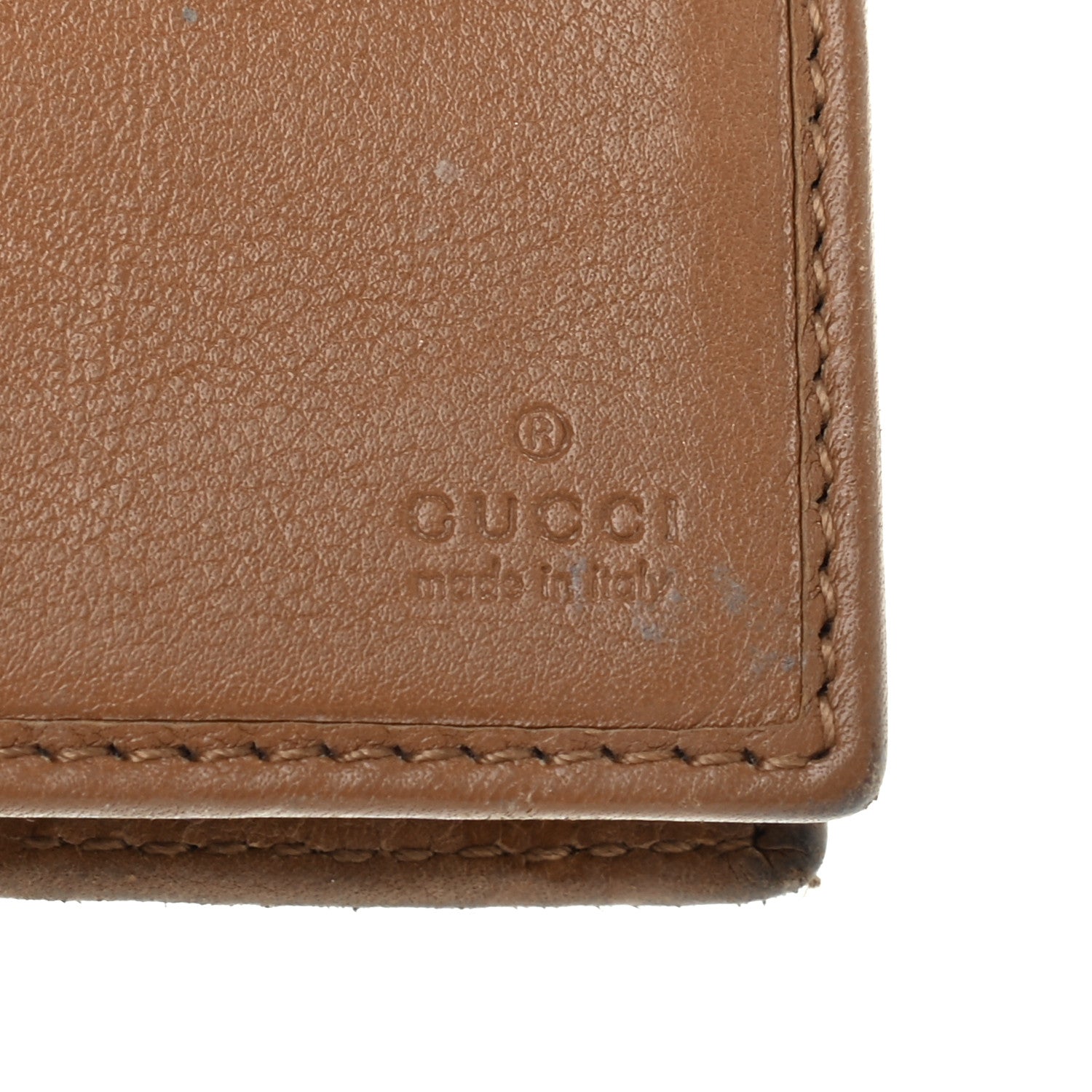 Gucci Guccissima Twins Continental Flap Wallet Brown 6 of 14