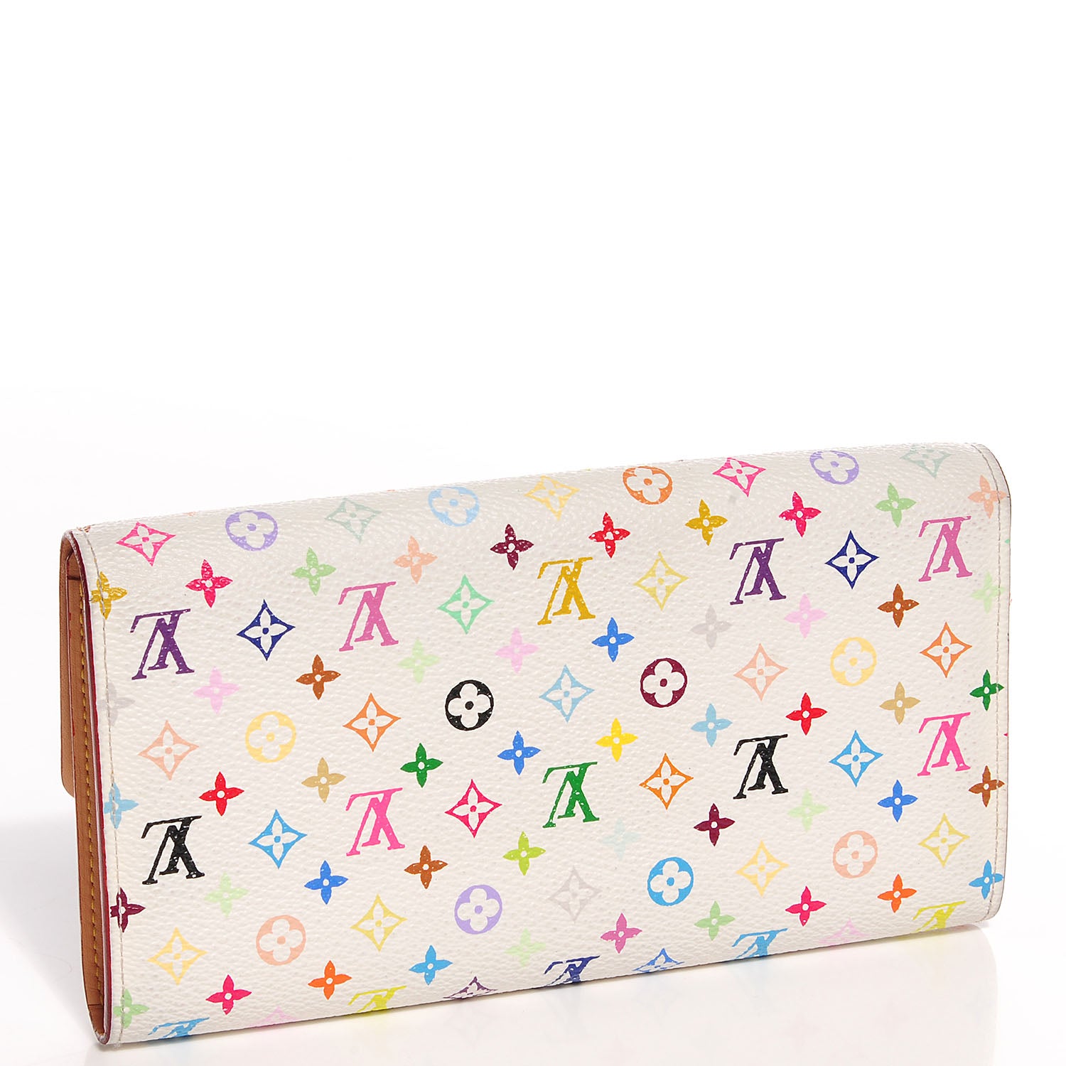 Louis Vuitton Monogram Multicolor Sarah Wallet White 3 of 7