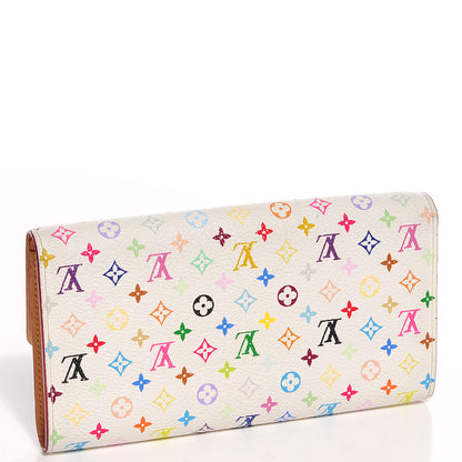 Louis Vuitton Monogram Multicolor Sarah Wallet White 3 of 7