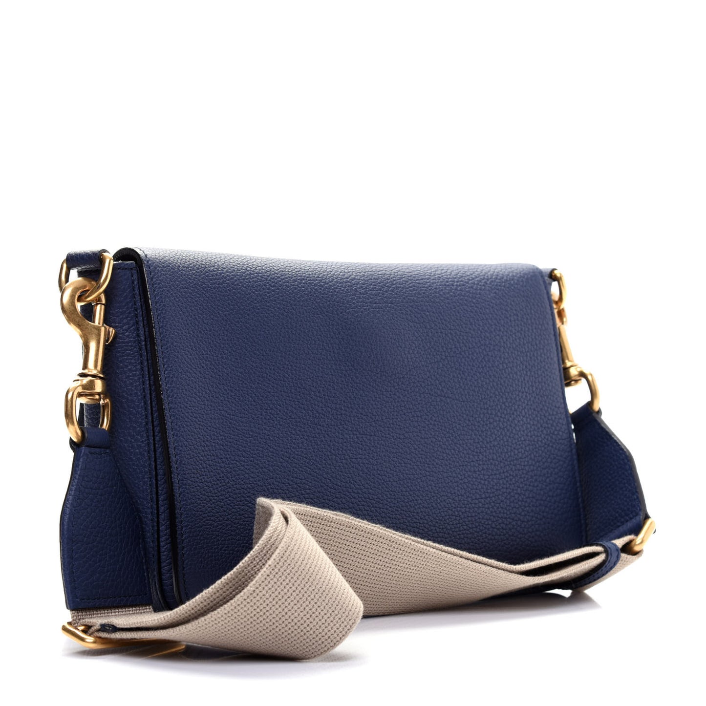 Soft Grained Calfskin Small Jackie Shoulder Bag Classic Blue Marine