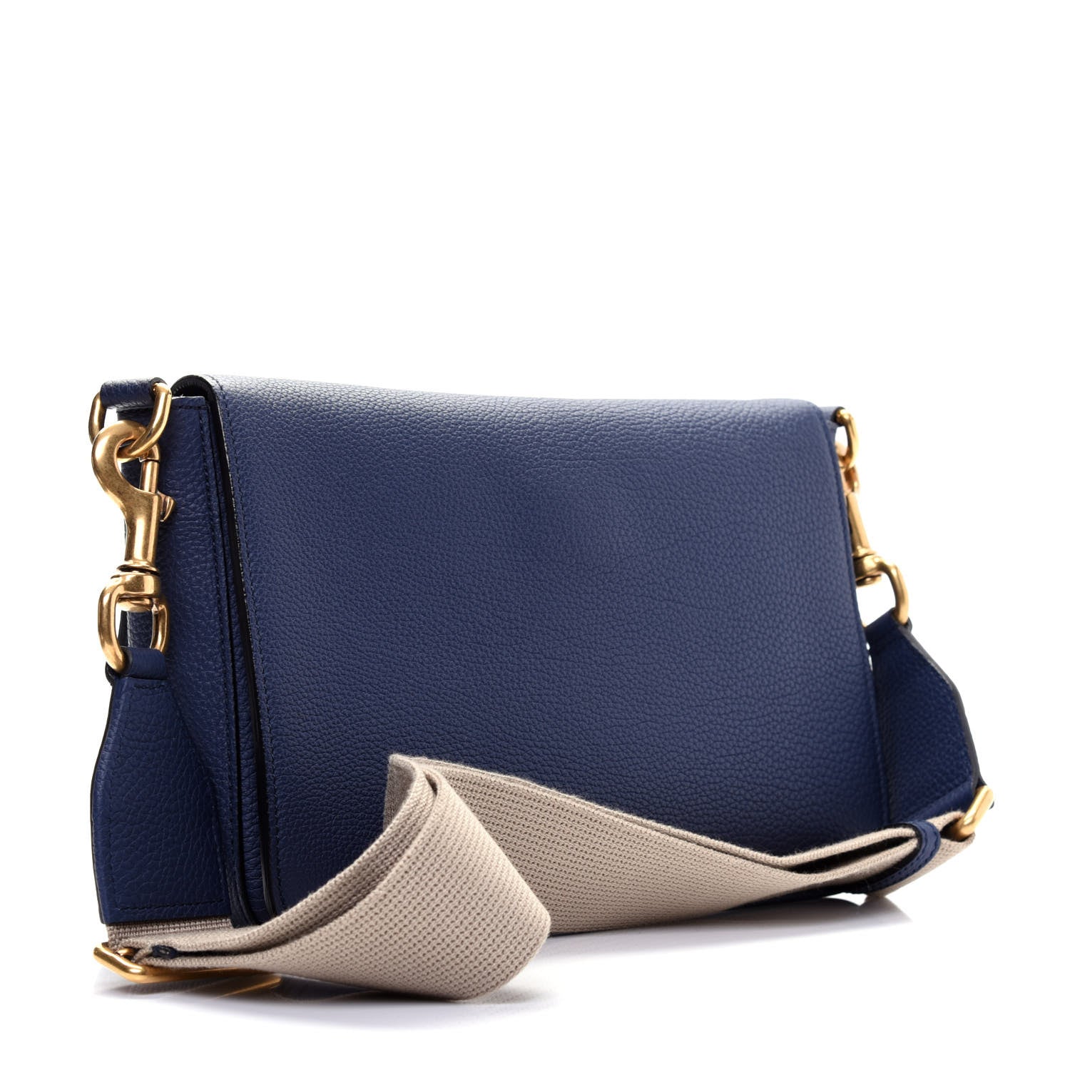 Gucci Soft Grained Calfskin Small Jackie Shoulder Bag Classic Blue Marine 6 of 21