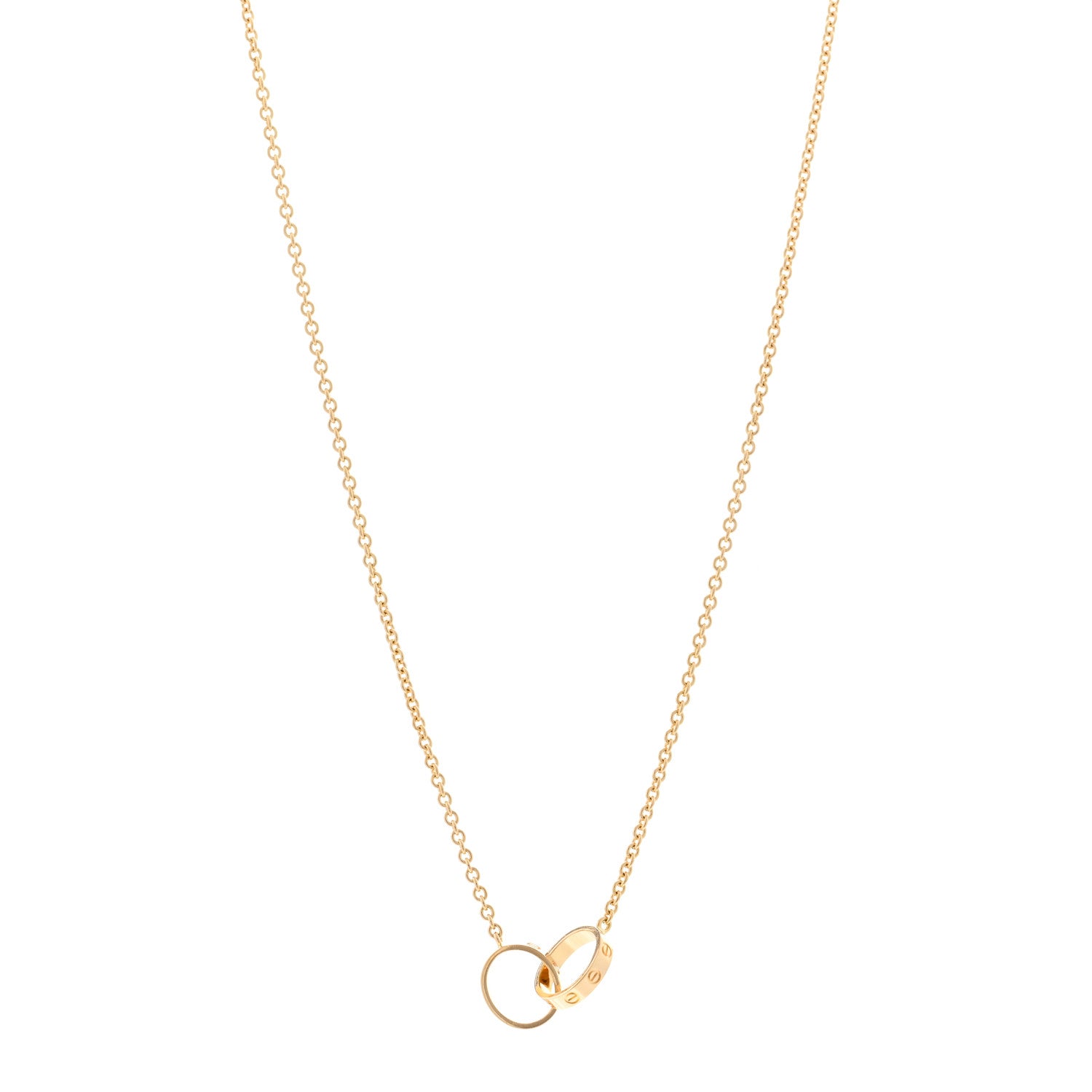 Cartier 18K Yellow Gold Interlocking LOVE Necklace 1 of 5
