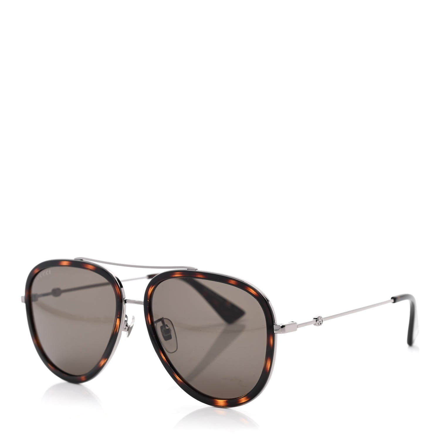 Gucci Aviator Sunglasses GG0062S Tortoise 1 of 5