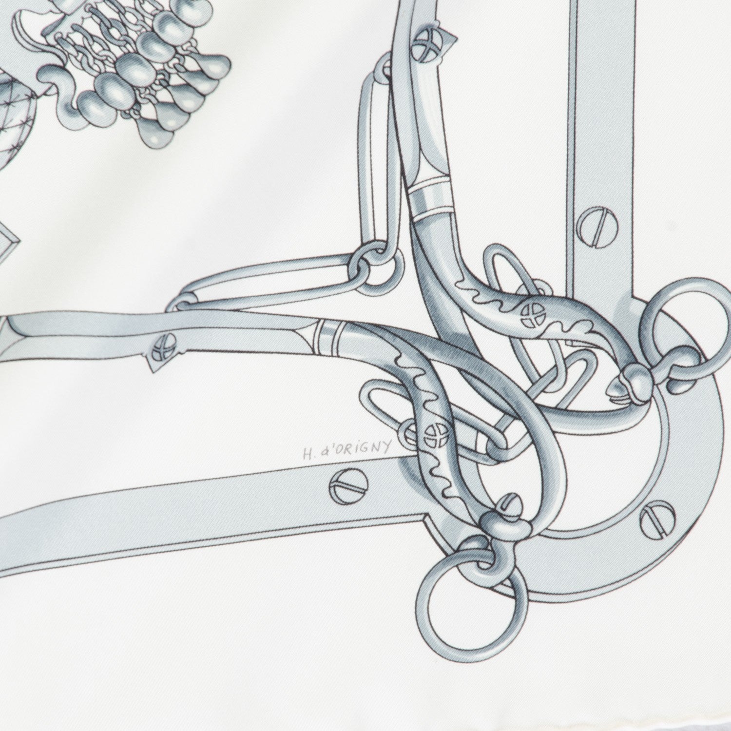 Hermes Silk Mors et Gourmettes Scarf 90 3 of 5