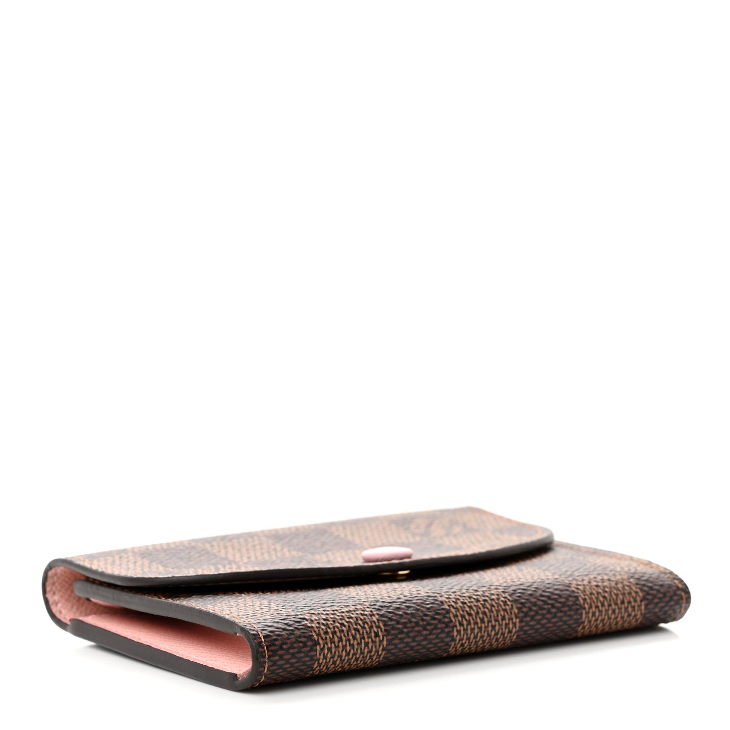 Damier Ebene Rosalie Coin Purse Rose Ballerine
