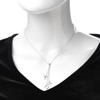 Tiffany Sterling Silver Letters Lariat Necklace 2 of 5