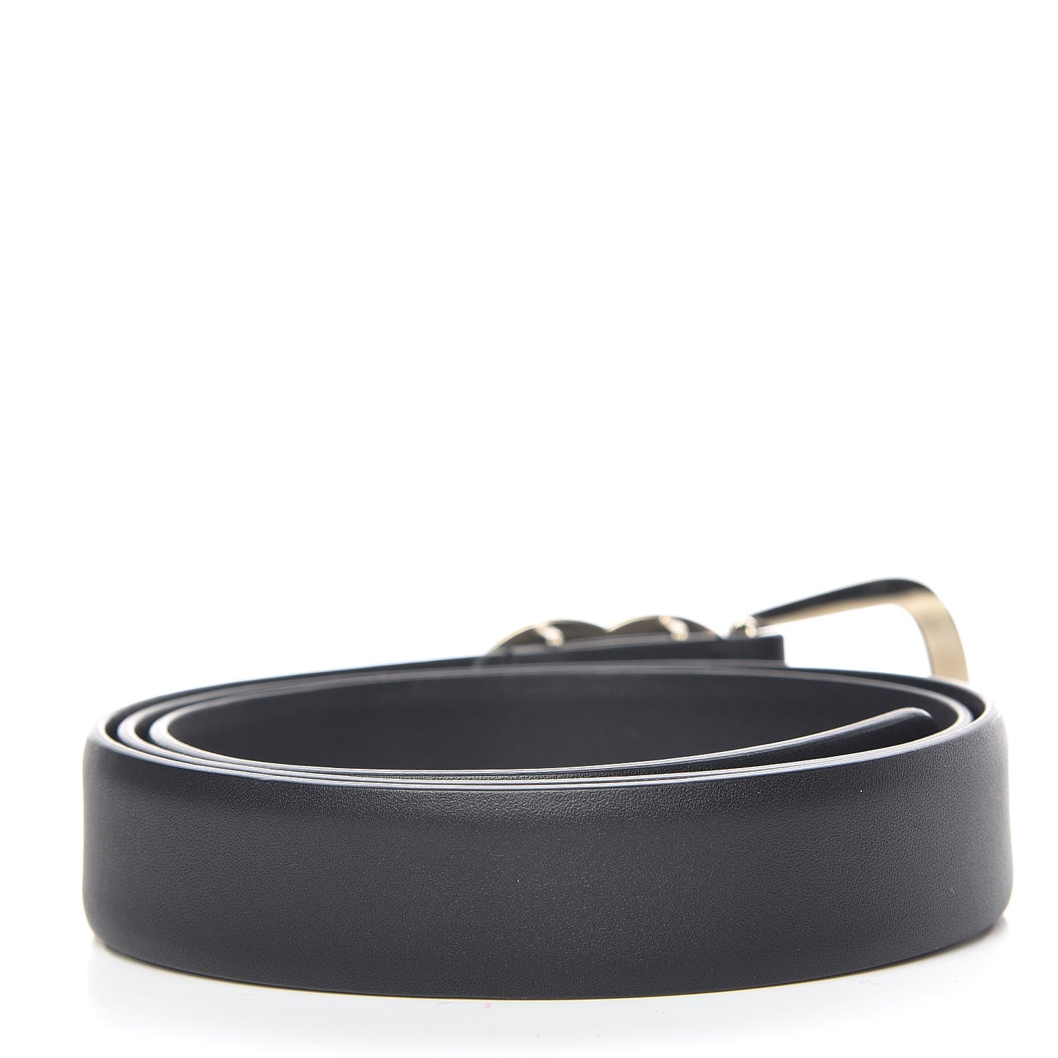 Chanel Calfskin CC Logo Belt 80 32 Black 3 of 8