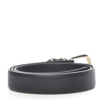 Chanel Calfskin CC Logo Belt 80 32 Black 3 of 8