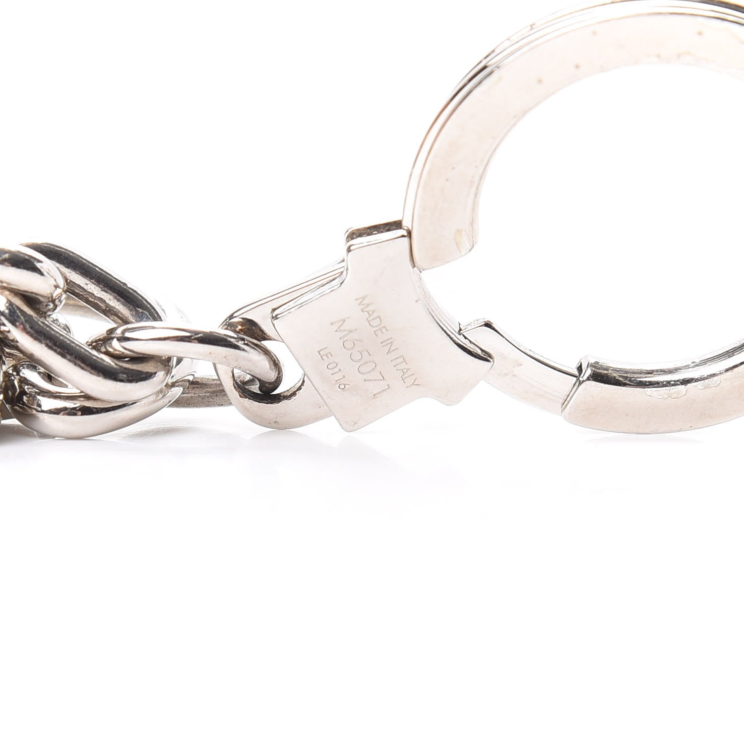 Louis Vuitton LV Facettes Bag Charm Key Holder Silver 4 of 6