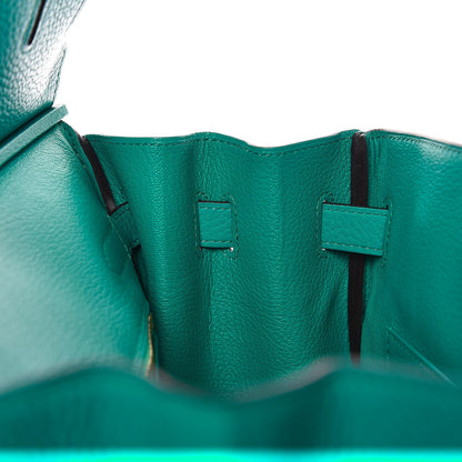 Hermes Taurillon Clemence Birkin 30 Bleu Paon 22 of 30