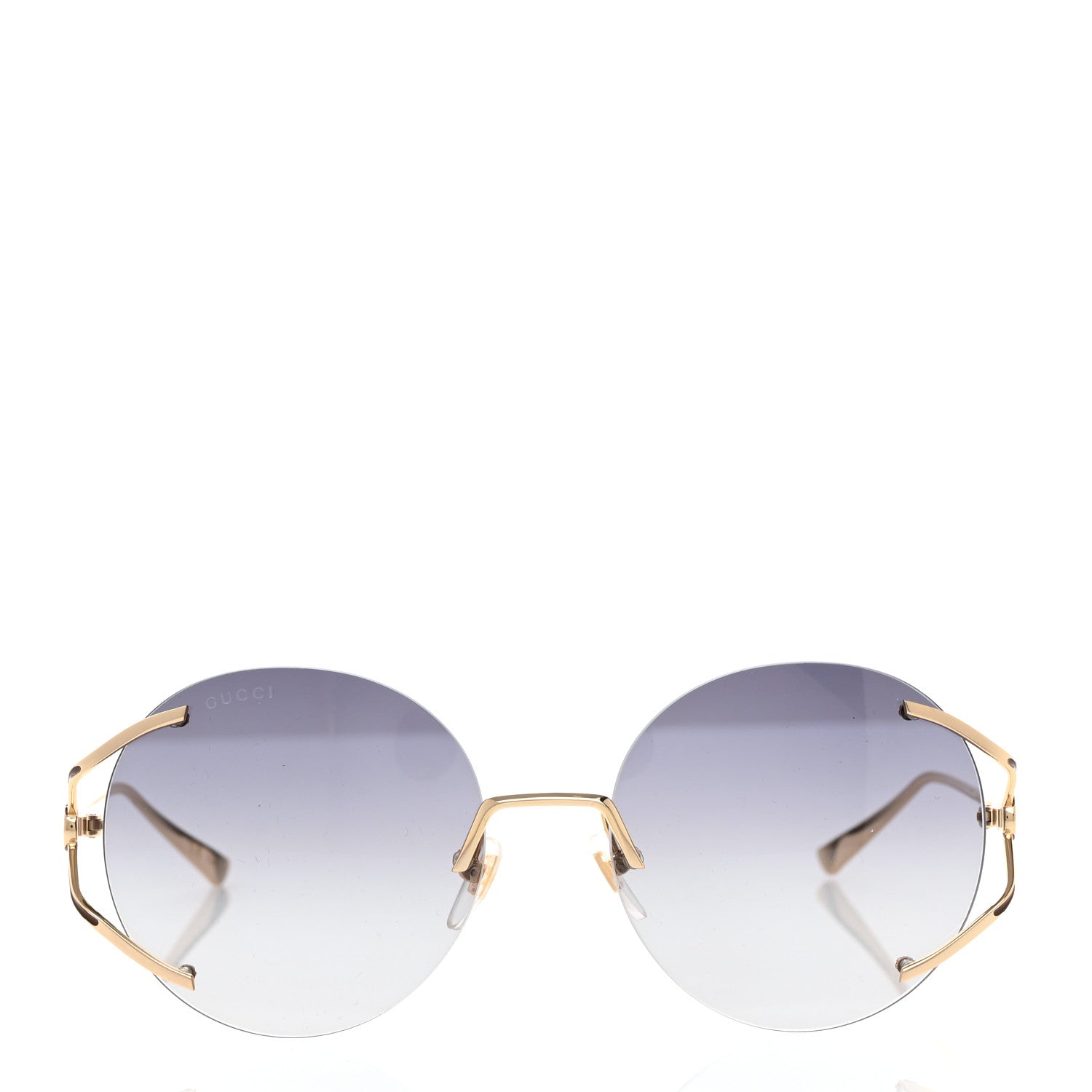 Gucci Round Pearl Tip Sunglasses GG0253S Gold 2 of 8