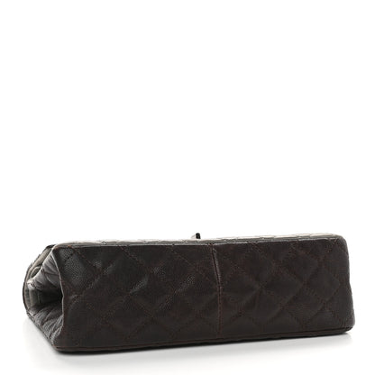 Chanel Caviar Iridescent Calfskin 2.55 Reissue 226 Flap Brown Grey 4 of 9