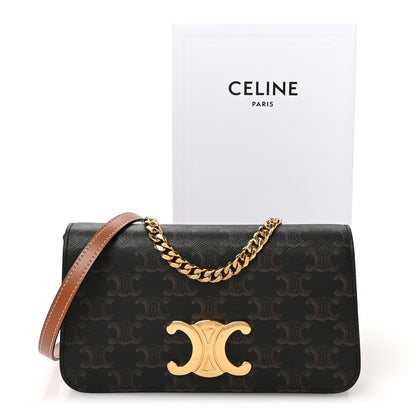 Celine Triomphe Canvas Multipochette Tan 12 of 12