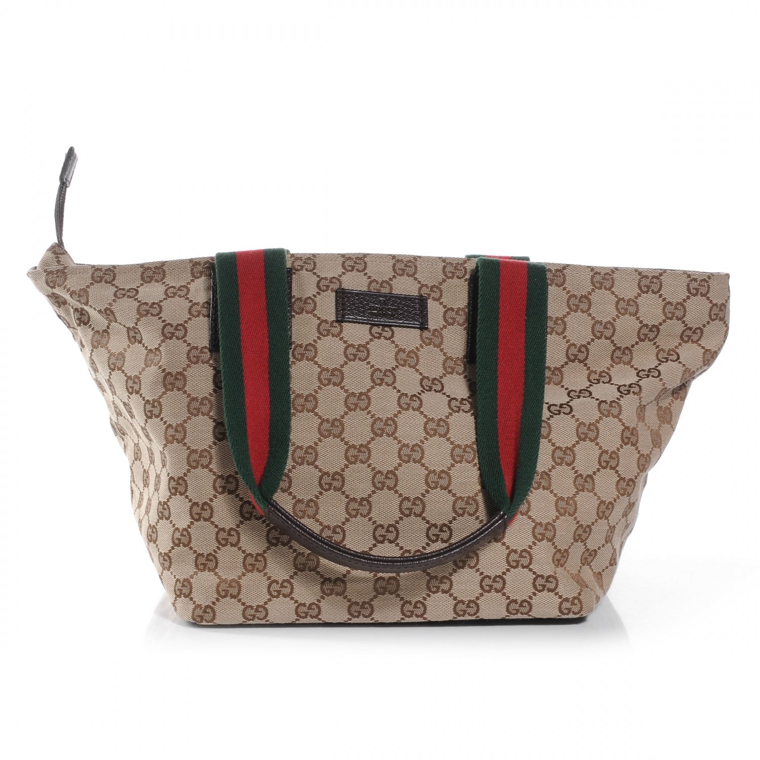 Gucci GG Monogram Medium Web Handle Bucket Tote 1 of 7