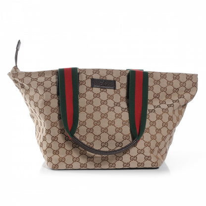 Gucci GG Monogram Medium Web Handle Bucket Tote 1 of 7