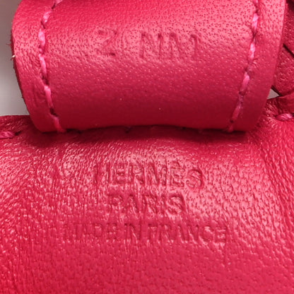 Hermes Milo Lambskin Grigri Rodeo Horse Bag Charm PM Rose Mexico 3 of 4