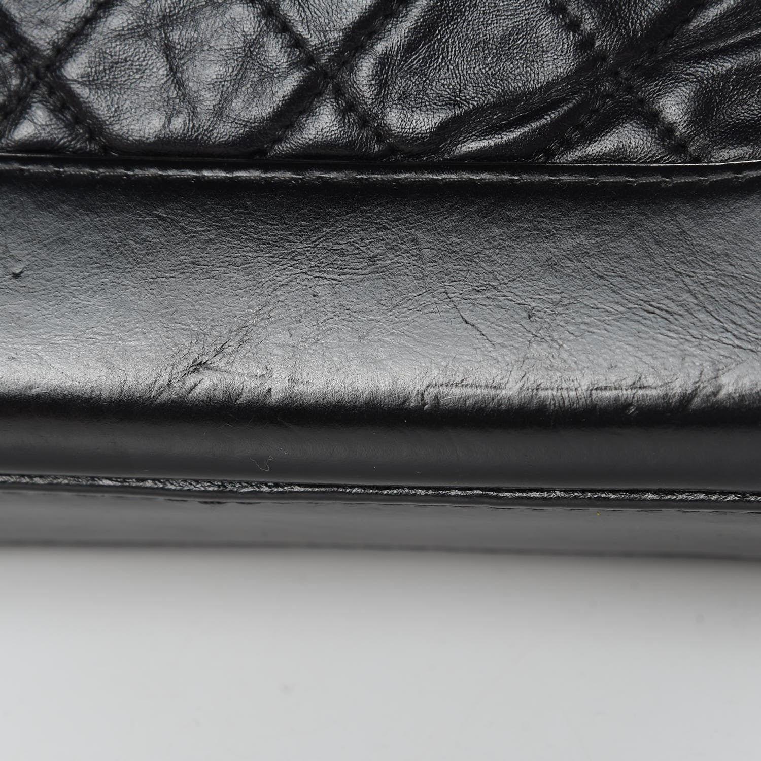 Chanel Aged Calfskin Quilted Small Gabrielle Hobo Black 13 of 14