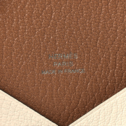Hermes Chevre Mysore Verso Calvi Card Case Nata Biscuit 6 of 8