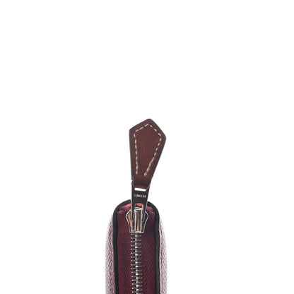 Hermes Epsom Silk'In Compact Wallet Rouge H Jaune Ambre Rose Ete 11 of 14