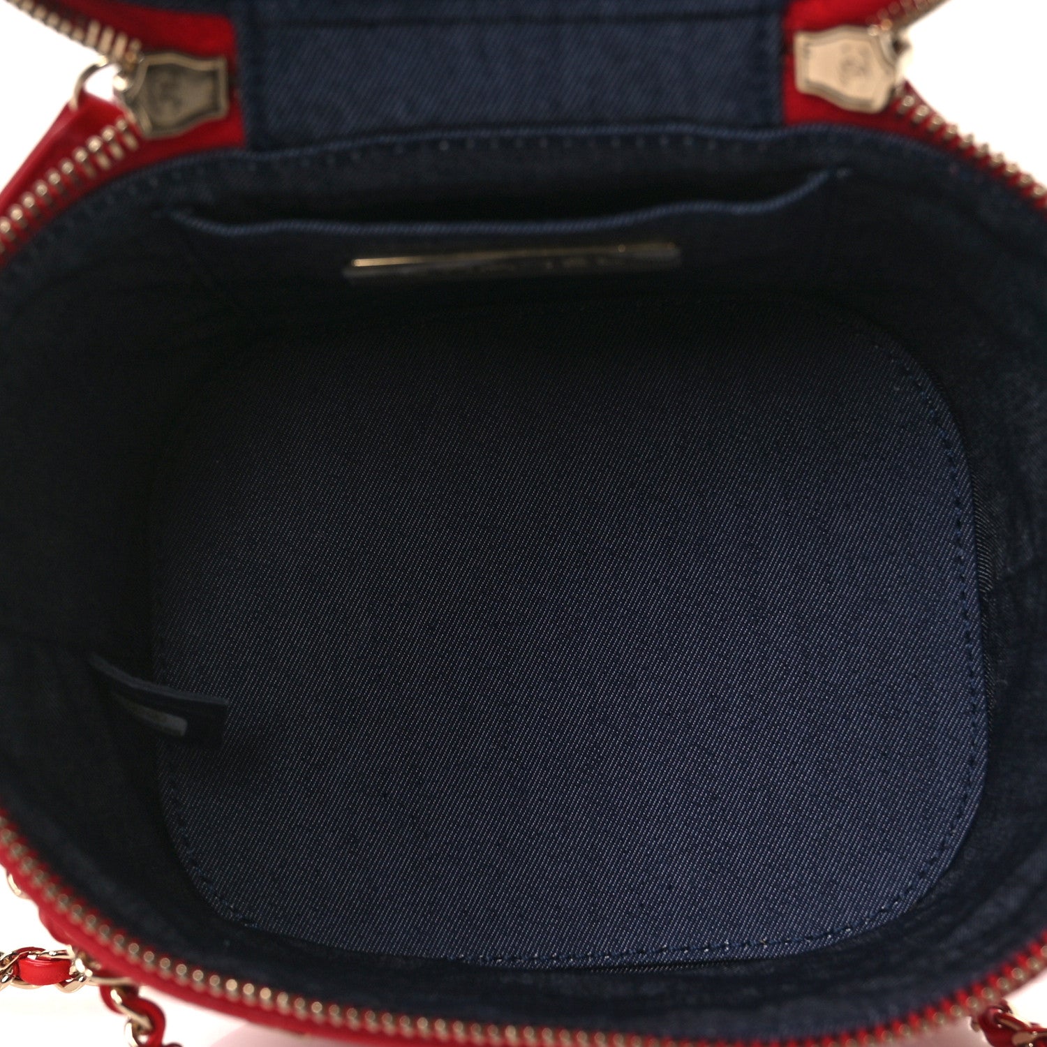 Chanel Lambskin Timeless Vanity Cosmetic Case Red 5 of 12