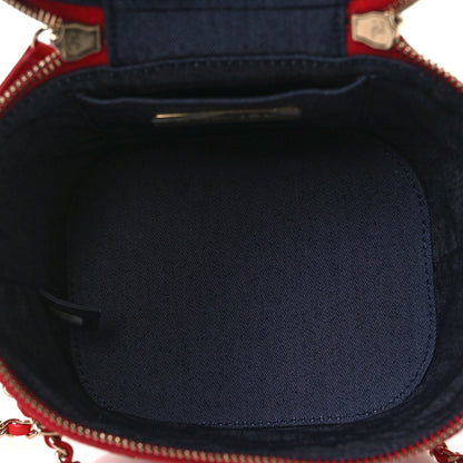 Chanel Lambskin Timeless Vanity Cosmetic Case Red 5 of 12