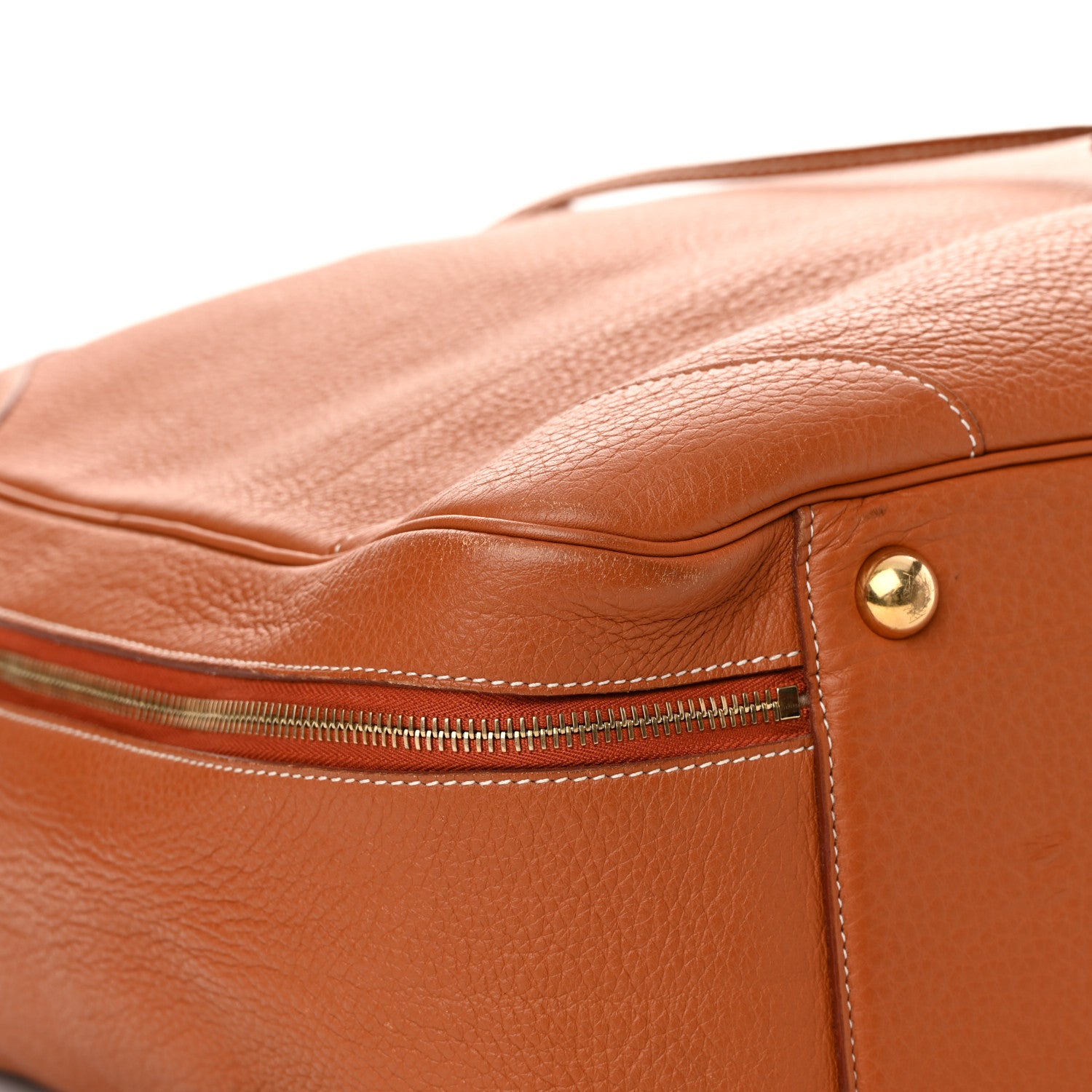 Hermes Taurillon Clemence Victoria 50 Travel Gold 8 of 20