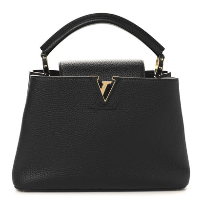 Louis Vuitton Taurillon Capucines BB Black Fuchsia 1 of 9