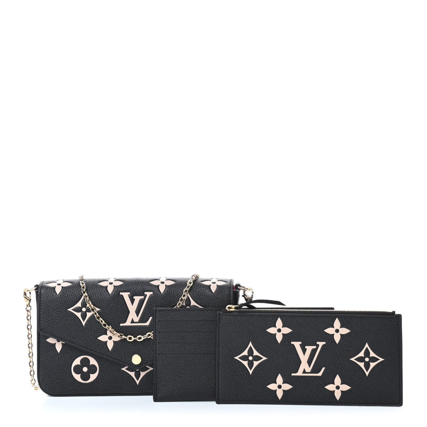 Empreinte Monogram Giant Felicie Pochette Black Beige