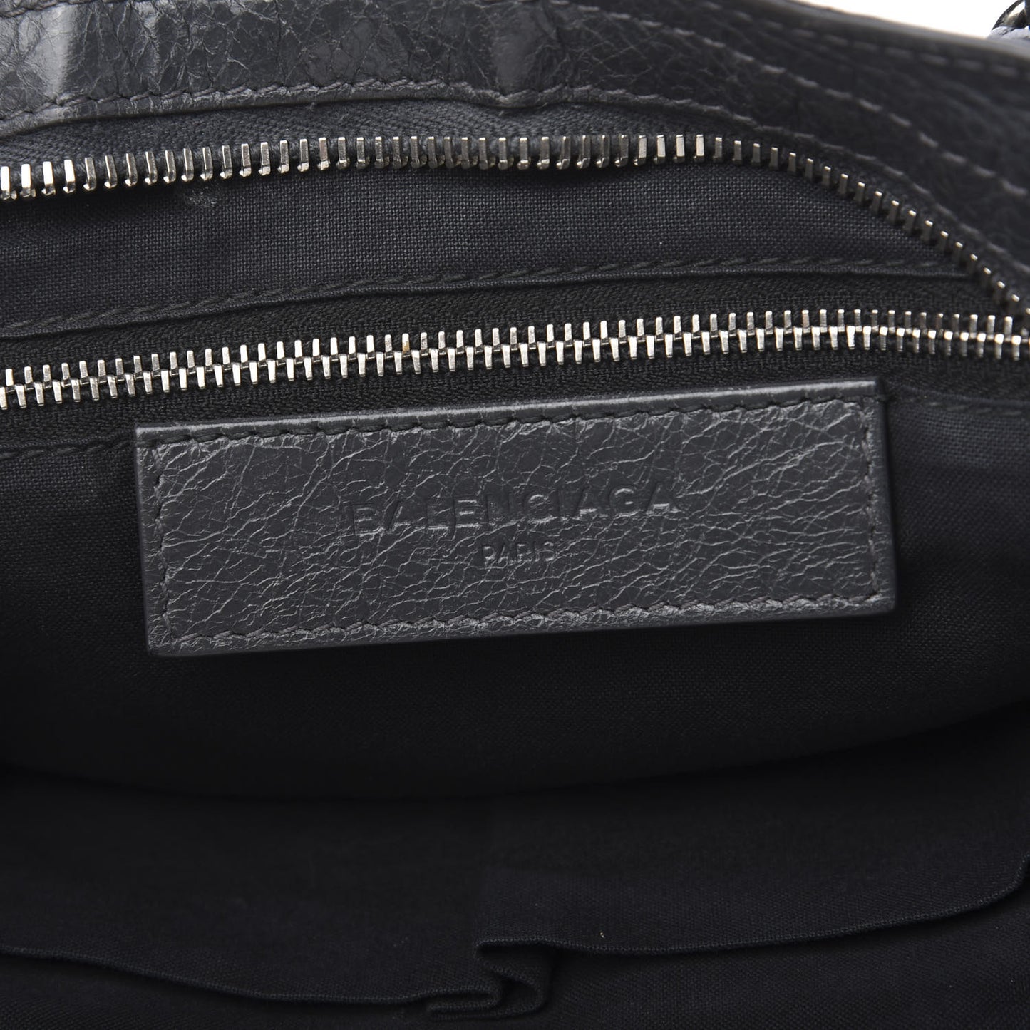 Agneau Classic Silver Hardware S City Gris Fossile