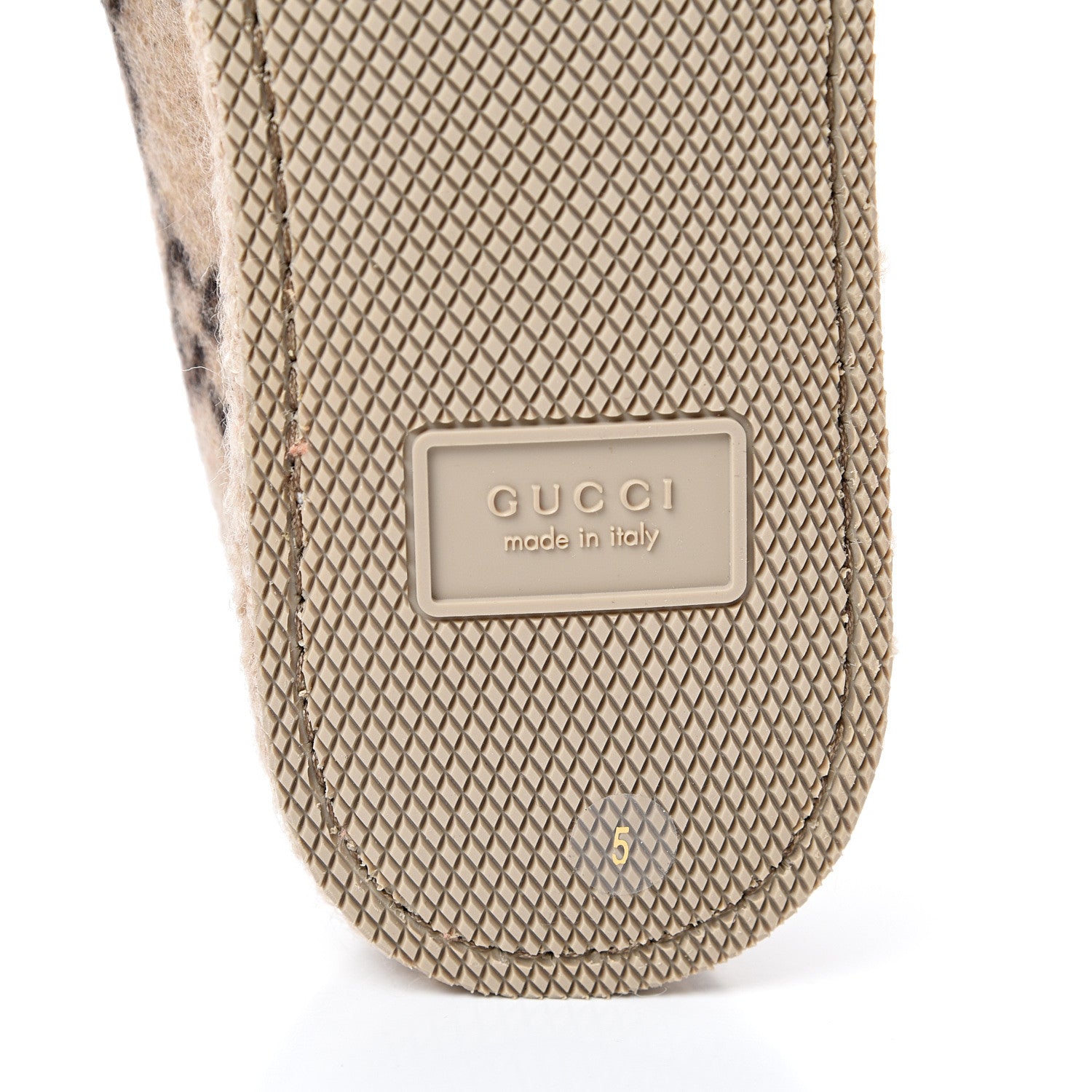 Gucci Covered Wool GG Monogram Mens Fria Horsebit Loafers 5 Beige Ebony Black Butterscotch 6 of 10