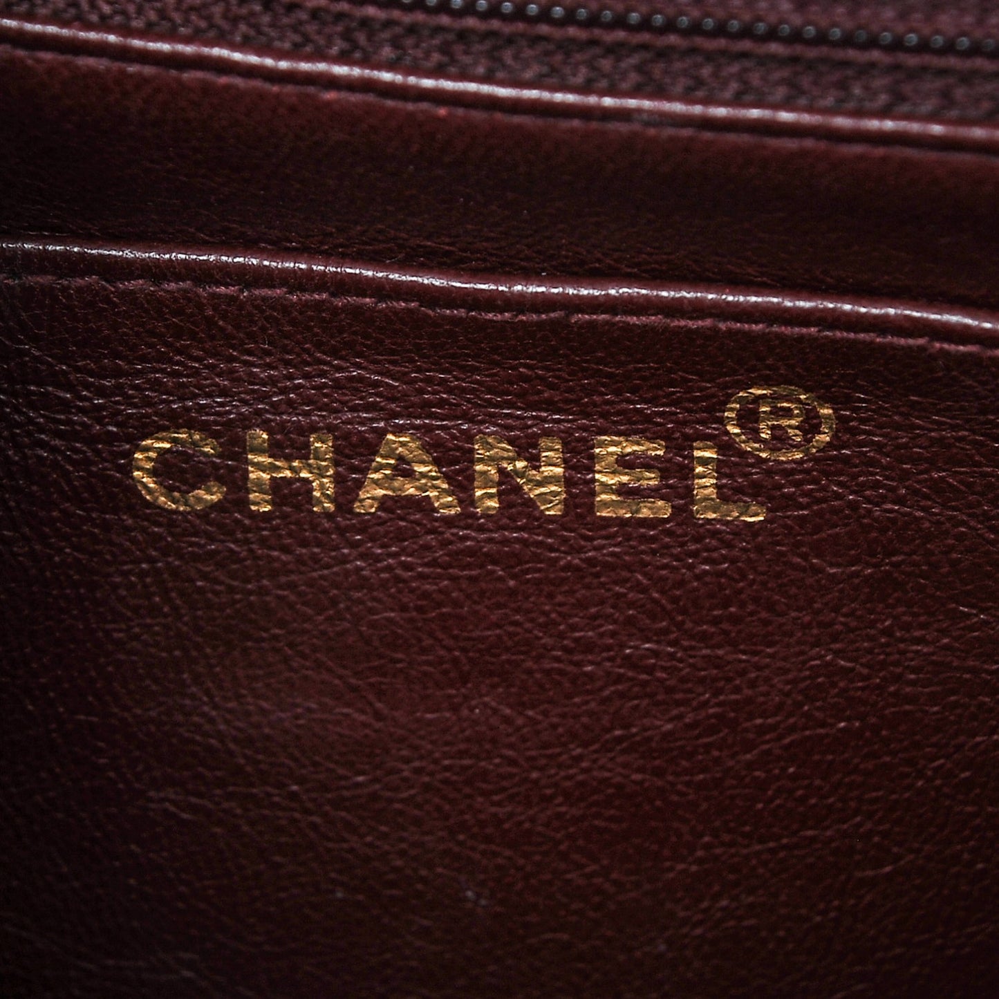 Lambskin Chevron Quilted Mini Square Flap Black