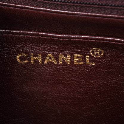 Chanel Lambskin Chevron Quilted Mini Square Flap Black 6 of 8