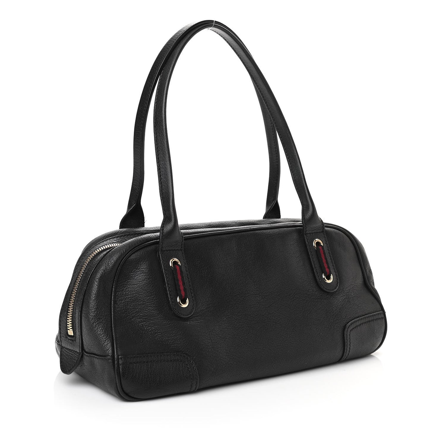 Calfskin Small Princy Satchel Black