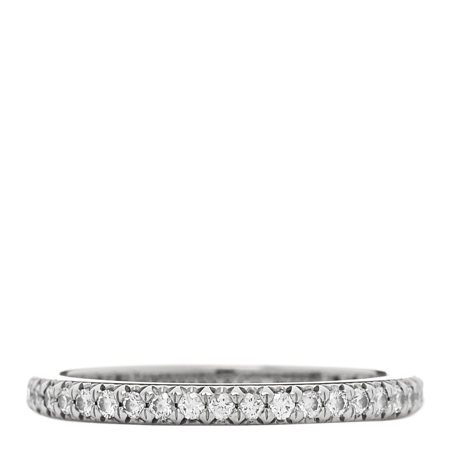 Tiffany Platinum Diamond .32ctw Soleste Eternity Band Ring 50 5.5 1 of 4