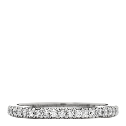 Tiffany Platinum Diamond .32ctw Soleste Eternity Band Ring 50 5.5 1 of 4