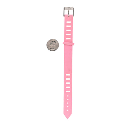 Chanel CC Rubber Bracelet Pink Red 2 of 4