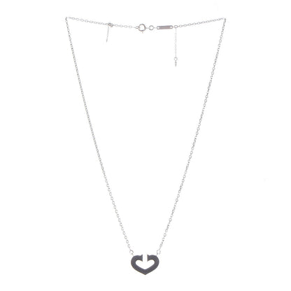 Cartier 18K White Gold Medium Hearts and Symbols Necklace 3 of 6