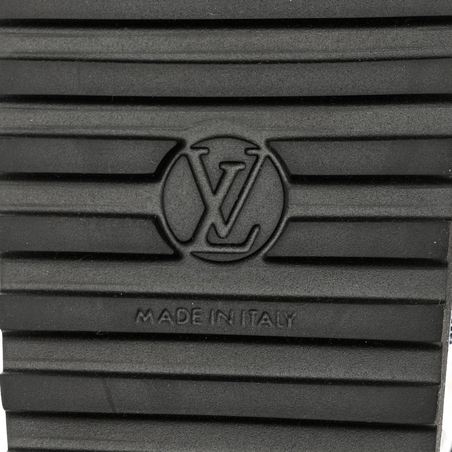 Monogram Denim Paseo Flat Comfort Sandals 37 Navy Blue