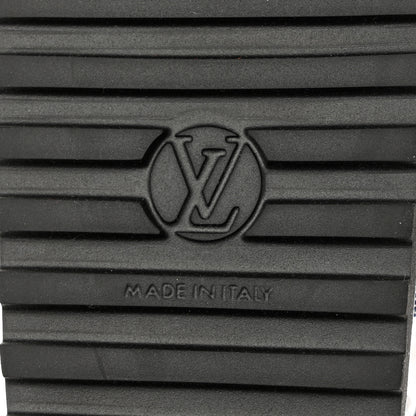 Louis Vuitton Monogram Denim Paseo Flat Comfort Sandals 37 Navy Blue 8 of 10