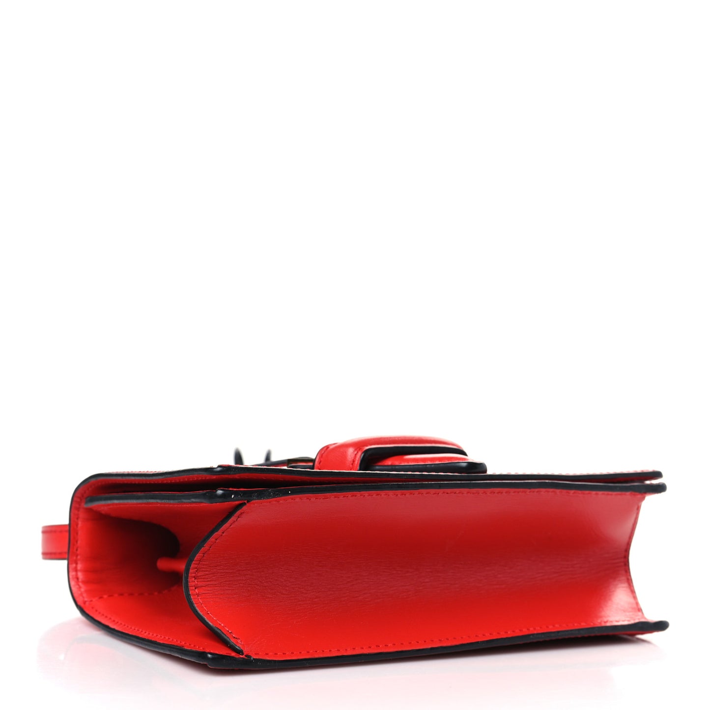 Calfskin Small Barcelona Shoulder Bag Red