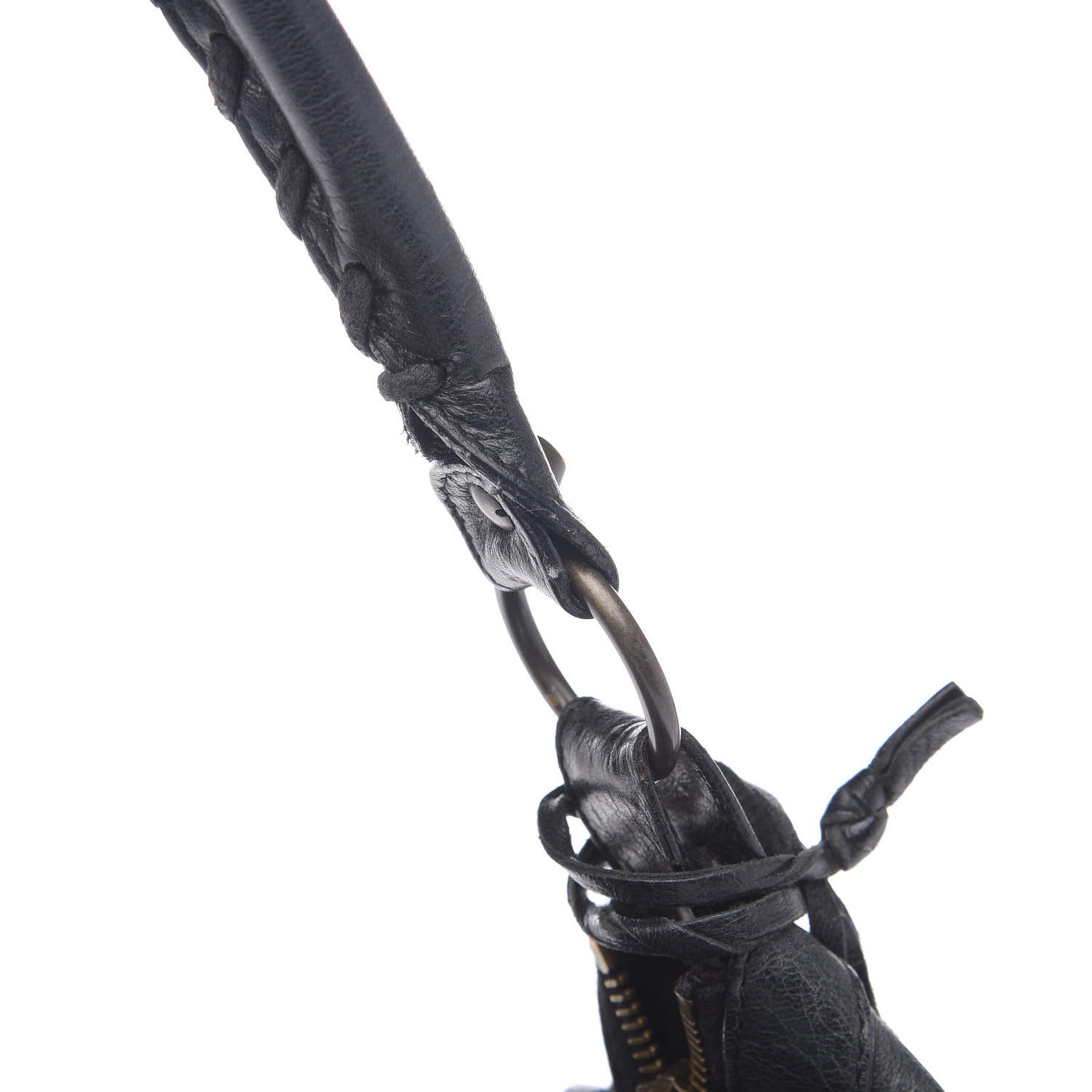 Agneau Classic Hardware Day Hobo Black