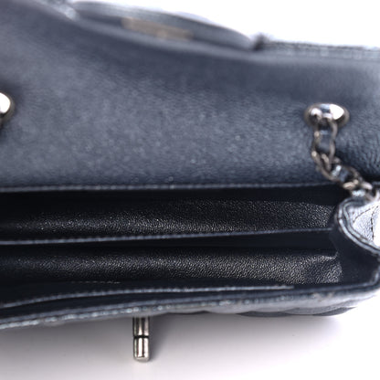 Chanel Metallic Caviar Quilted Extra Mini Flap Dark Grey 4 of 4