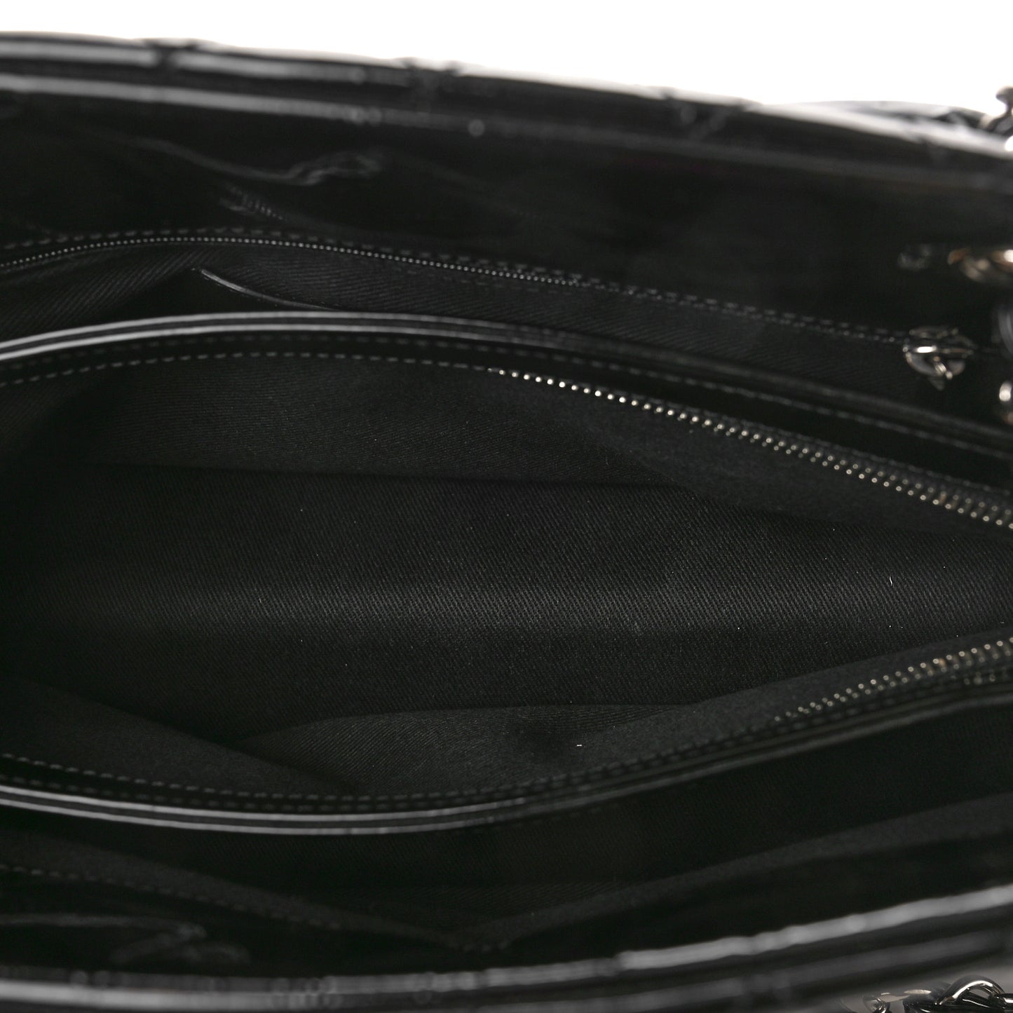 Patent Quilted Medium Just Mademoiselle Black
