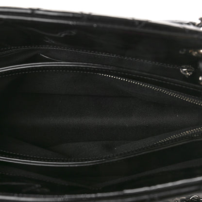 Chanel Patent Quilted Medium Just Mademoiselle Black 6 of 11