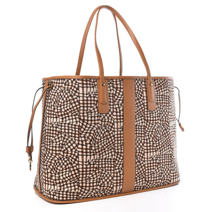 MCM Visetos Large Liz Reversible Shopper Tote Cognac 7 of 14