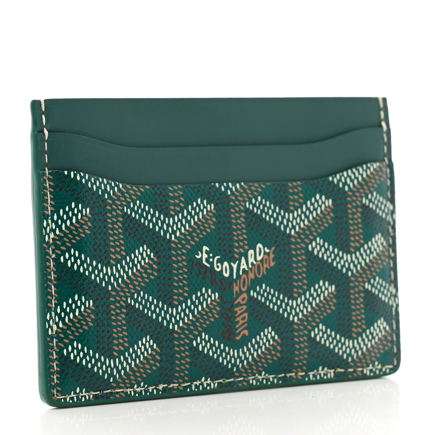 Goyardine Saint Sulpice Card Holder Green