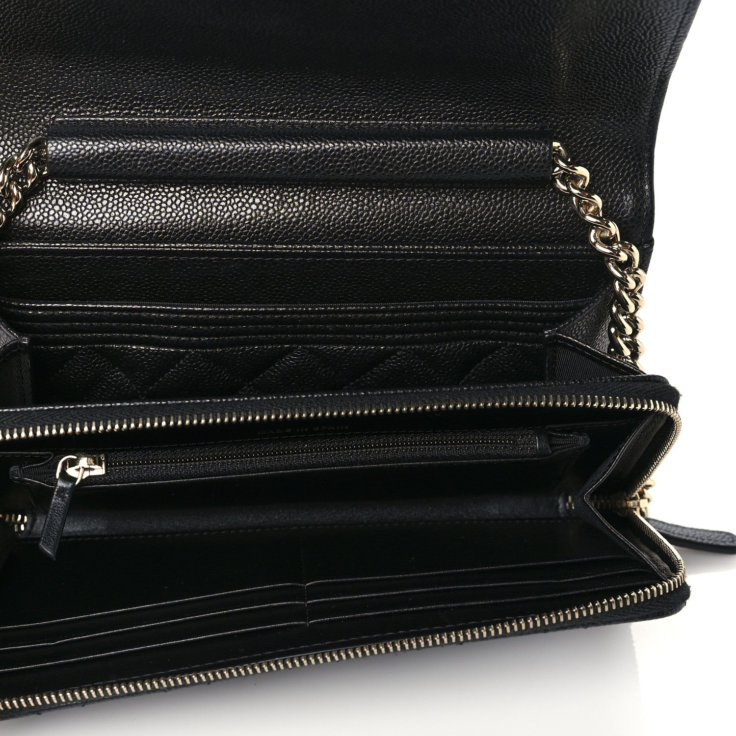 Chanel Caviar Quilted Boy Wallet On Chain WOC Black 5 of 10