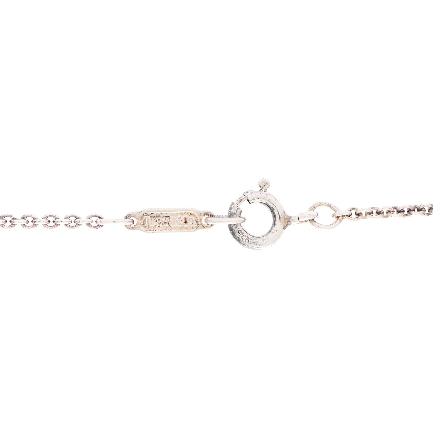 Tiffany Sterling Silver Heart Arrow Pendant Necklace 5 of 7