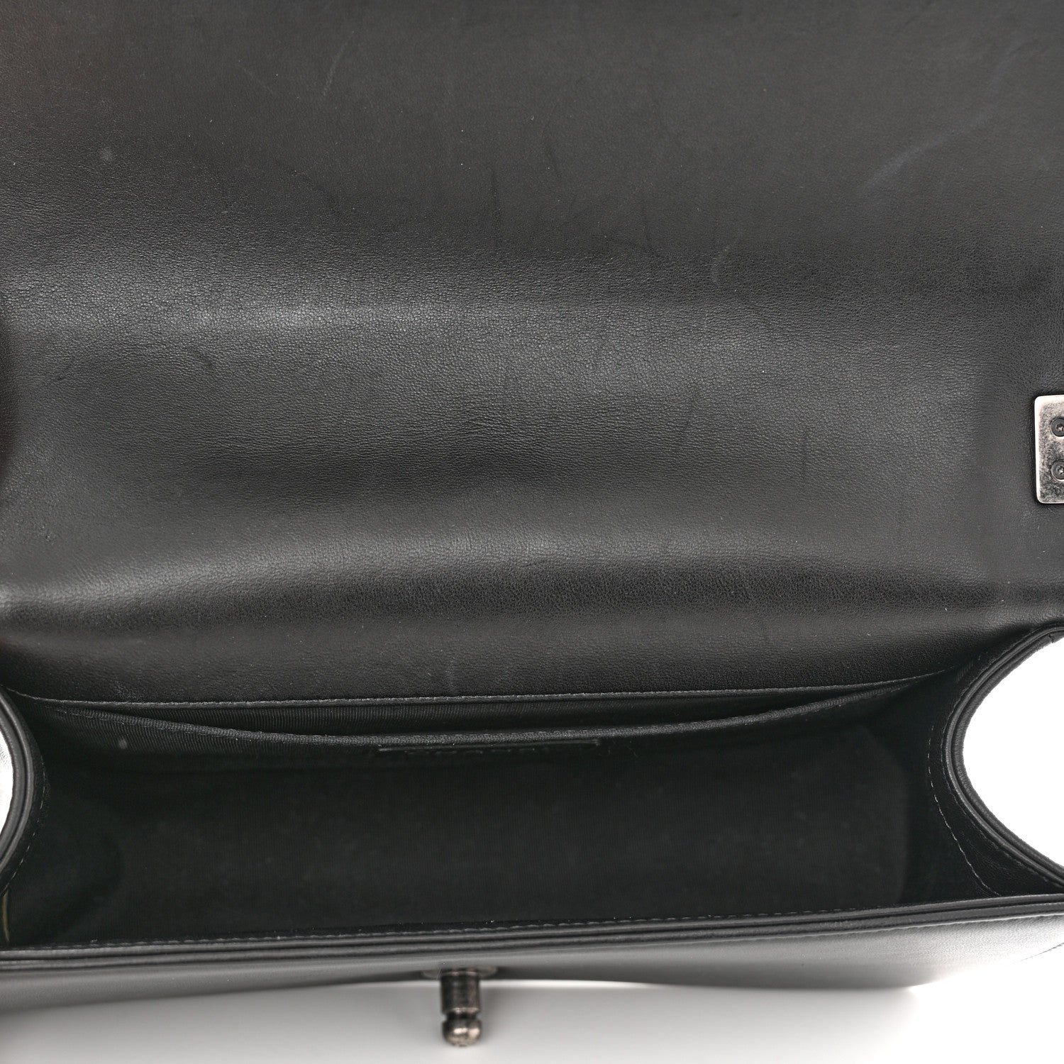 Chanel Lambskin Quilted Medium Boy Flap Black 5 of 11